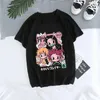 T-shirt damski koszulka damska kaus grafis anime diabeł zabójca uniseks Tanjirou Kamado Kaus Wanita Kimetsu No Yaiba Nezuko Kaus Wanita 240322