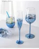 Wijnglazen 500 ml Creatieve Blauwe Ster Rode Wijnglas Vreugde Cocktailglas Champagne Whisky Sap Vakantiecadeau Wijnset L240323