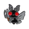 Mothman eşcinsel emaye pimleri hayvan güvesi karikatür broşlar yaka rozeti lgbt takı sırt çantası kıyafetleri için punk gotik aksesuarlar