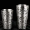 Bar Tools Boston Cocktail Shaker With Etched Pattern Bar Cocktail Shaker Tin Set Bar Tool 240322