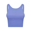 Outwear Training Running Sports Bh High Neck Suffsäker anti Slip Insamlade Yoga Tank Top for Women Breast Pad Yoga Vest