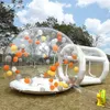 5 m de diamètre + 1,5 m de tunnel en gros tente bulle transparente gonflable avec tunnel pour camping