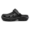 Sandals New Men Sandals Black Garden Casual Aqua Clogs Hot Male Band Sandals Nonslip Breathable Beach Swimming Shoes Slippers