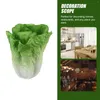 Fiori decorativi simulati modello di lattuga decorazioni di verdure artificiali cuscini per frutta e verdura del soggiorno