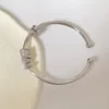 Bracelet 1-3 pièces breloques couleur argent Bracelets de luxe Bracelets pour femmes fille minimaliste bijoux accessoires fête cadeau d'anniversaire