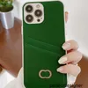 Designer Designer Moda Phone Cases Rosa Verde Capa Para IPhone 14 Pro Max 13P 12 11 XR XS 8 7 Cartão De Luxo Bolso Phonecase Capa De Silicone Shell677P