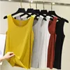 Women's T-Shirt Womens seamless vest top V-neck casual sleeveless vest basic T-shirt top solid color 12 colors 240323