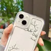 iPhone 용 TPU 내부 범퍼가 포함 된 Floral Slim Clear Case 15 14 13 12 11 Pro XS Max XR 8 7 6 Plus