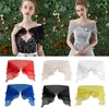 Foulards Femmes Vintage Couches Gaze Châle Wrap Haussement D'épaules Pour Strass Boucle Avant Robe De Mariée Couvrir Sexy Hors Épaule