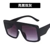 2 pcs Fashion luxury designer Big frame sunglasses mask 2020 new trend personalized Street Sunglasses