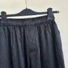 Pantaloni taglie forti da uomo Girocollo ricamato e stampato in stile polare estivo con puro cotone da strada 5154d