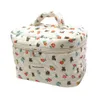 cott Travel Toiletry Bags Quilted Floral Cosmetics Handbag Kawaii Makeup Brush Tools Bags Large Capacity Gifts for Women Girls g45Y#