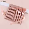 LOYBJ 11 pièces pinceaux de maquillage ensemble poudre fond de teint Blush Contour sourcil cils ombre à paupières mélange cosmétique beauté maquillage brosse 240311