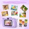 Kids Camera Toys Purple Unicorn for Girls Boys Gift Children Digital 1080P HD 2inch Screen With 32GB SD Card Game Player 240319