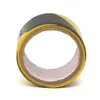 ANPWOO 45 mm schwarzes und gelbes selbstklebendes Gefahrenwarn-Sicherheitsband zur Markierung von Sicherheits-Weich-PVC-Klebeband