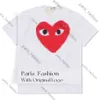 Дизайнерские футболки мужские футболки Cdg com des Garcons Little Red Heart Play футболка белая мужская средняя футболка D1 446