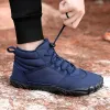 Chaussures Chaussures de randonnée pour hommes hiver Bottes aux pieds nus hommes Sneakers d'hiver imperméables