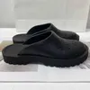 Bottom g Pvc Family Baotou Flat Hole Shoes Middle Heel Fashionable Anti Slip and Odor Resistant Soft Sole Indoor Outdoor Wearing Slippers JC5G