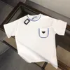 Designer heren T-shirt kleur letter driehoek merk zomer nieuwe high-end business casual T-shirt met korte mouwen