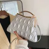 Cordón 2024 Diseñador de lujo Bolsos de hombro para mujer Bolso de embrague de noche de plata dorada Tendencia Clip Monedero de fiesta Moda Bolso cruzado Verde