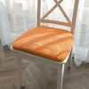 Подушка в минималистском стиле, подушечки для домашних сидений из синели, сплошной цвет, утолщенный коврик для офисного табурета 40x43 см, обеденный стул в форме подковы