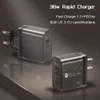 38W Transparent Case Charger Suitable for Xiaomi Mobile Phone Head Tablet British Standard QC3.0 Fast Charging Adapter