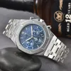 AP All Dial Work Full Function A P armbandsur Mäns Lady Men Man Watches Sapphire Royaloak handledsklocka kvarts rörelse Sportdatum 41mm kronograf 3 ögon gratis fartyg