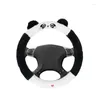 Steering Wheel Covers Car Protector Animal Short Plush Wrap Breathable For Cars SUVs Trucks