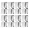 Lagringsflaskor 16 PCS Push-Pull Box Tennbehållare med lock Can Metal Tins Tinplate Små lådor