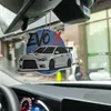 Araba Hava Fazonu En son dikiz aynası hava spreyi asılı parfüm kolye katı kağıt Mitsubishi Evo Evolution İç Aksesuarlar 24323