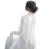 Grande taille gros MM sous-vêtements Sexy et amusants Perspective en mousseline de soie chemise blanche transparente tentation robe de nuit ensemble 902815
