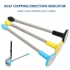 AIDS Professionella golfövningstillbehör för golfare gåva magnetisk skärriktningsindikator golfklubb justering stick svängverktyg