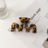 Neue Koreanische Acetat Haar Krallen Brief M Form Haar Krabben Clip Leopard Korn Haar Klemmen Für Frauen Mode Haar Zubehör geschenke