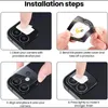 3D HD Helder Krasbestendig Achteruitrijcamera Lensbeschermer Gehard glas met flitscirkel voor iPhone 14 13 12 Mini XS 11 Pro Max XR 7 8 plus