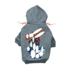 Vêtements de chien Vêtements de marque Marque Chiens doux et chauds Pull à capuche avec motif de conception classique Manteau d'hiver pour animaux de compagnie Vestes par temps froid OTP4J