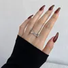 luxury 18k gold designer rings for women party 925 sterling silver decussate diamond ring woman jewelry womens daily outfit travel beach dating gift box size 5-9
