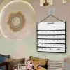 Storage Bags Wall Hanging Calendar Pocket Month Non-Woven Fabric Bag For Home Office