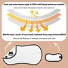 Masaj Boyun Yastıkları Opove Hint Yağ Paket Sargısı Hint Yağı ile Yeniden Kullanılabilir Pedler Karaciğer Detoks Fibroidler Tiroid Boyun Yıkanabilir Vücut Masaj Aracı 240323