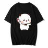 Dames T-shirt De unieke Dudu is Bubus driedelig revers T-shirt terwijl hij Bubus grafisch shirt plaagt Kawaii Panda Bear damestop met korte mouwen 240323