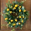 Decorative Flowers Spring Wreath Large Used For Front Door False Year-Round Wall Or Window Kitchen Decoration