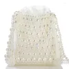 evening Bags Pearl Beading Handbags Clutches Bag For Women Fi Creative White Chain Shoulder Female Crossbody 2024 e5dK#