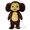 Costumes de mascotte 2m / 2,6 m Costume de singe souriant réaliste Adulte Costume de mascotte complet du corps Personnage de dessin animé Blow Up Outfit Stage Wear Robe