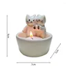 Candle Holders Cartoon Kitten Holder - Cute Cat Handmade Scented Light Girl Gifts Or Lover Choice Durable