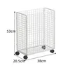 Laundry Bags Grid Baskets With Wheels Movable Ins Nordic Iron Home Toy Yoga Mat Large Capacity Crevice Rganization Household