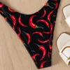 Aangepaste bikini-ontwerper zomerbadpakken plus size dames sexy luxe 2-delige set strandkleding badmode