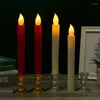 Ljushållare 3/par Holder Base Plastic Candlestick Desktop Decoration Festivals Electronic Candles Home Decor