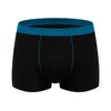Underbyxor män shorts trosor bekväma plus size mäns underkläder mitten av lapptäcken färg u-konvex 3d sömlös för stort
