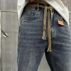 Jeans masculino, versão slim-fit micro span, boa elasticidade, versão fashion-8975