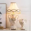 Vases Europe Gold Plated Ivory Porcelain Vase Vintage Advanced Ceramic Flower For Room Study Hallway Home Wedding Decoration
