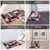 Bath Mats Abstract Grid Mat Colorful Bathroom Carpet For Shower Home Decor Soft Protective Floor Non-slip Graphic Toilet Pad